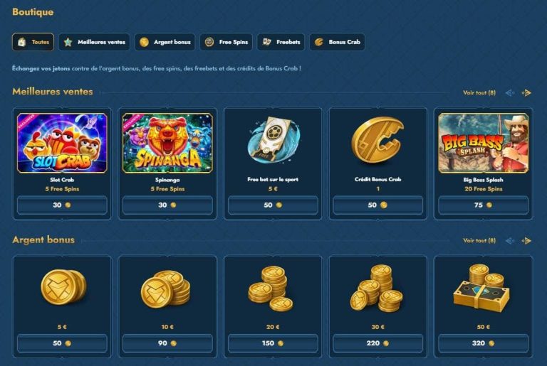 Oceanspin Casino boutique