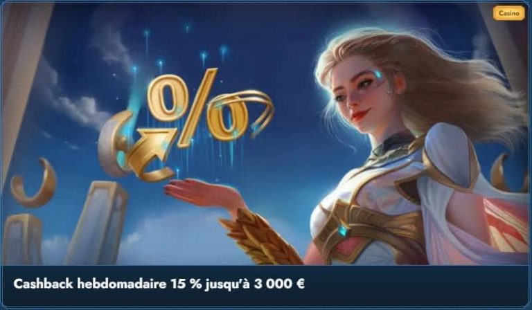 Oceanspin Casino cashback hebdomadaire