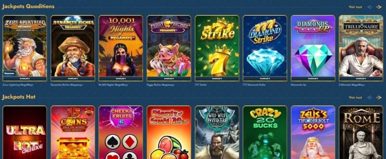 Oceanspin Casino jackpots