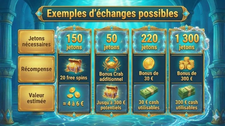 Oceanspin Casino jetons