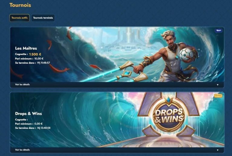 Oceanspin Casino tournois